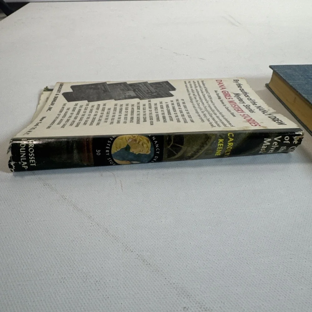 Vintage Nancy Drew #30 The Clue of the Velvet Mask HC/DJ Carolyn Keene Grosset